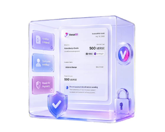 A VerseBill invoice with clear payment details