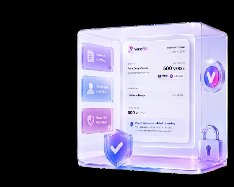 A VerseBill invoice with clear payment details
